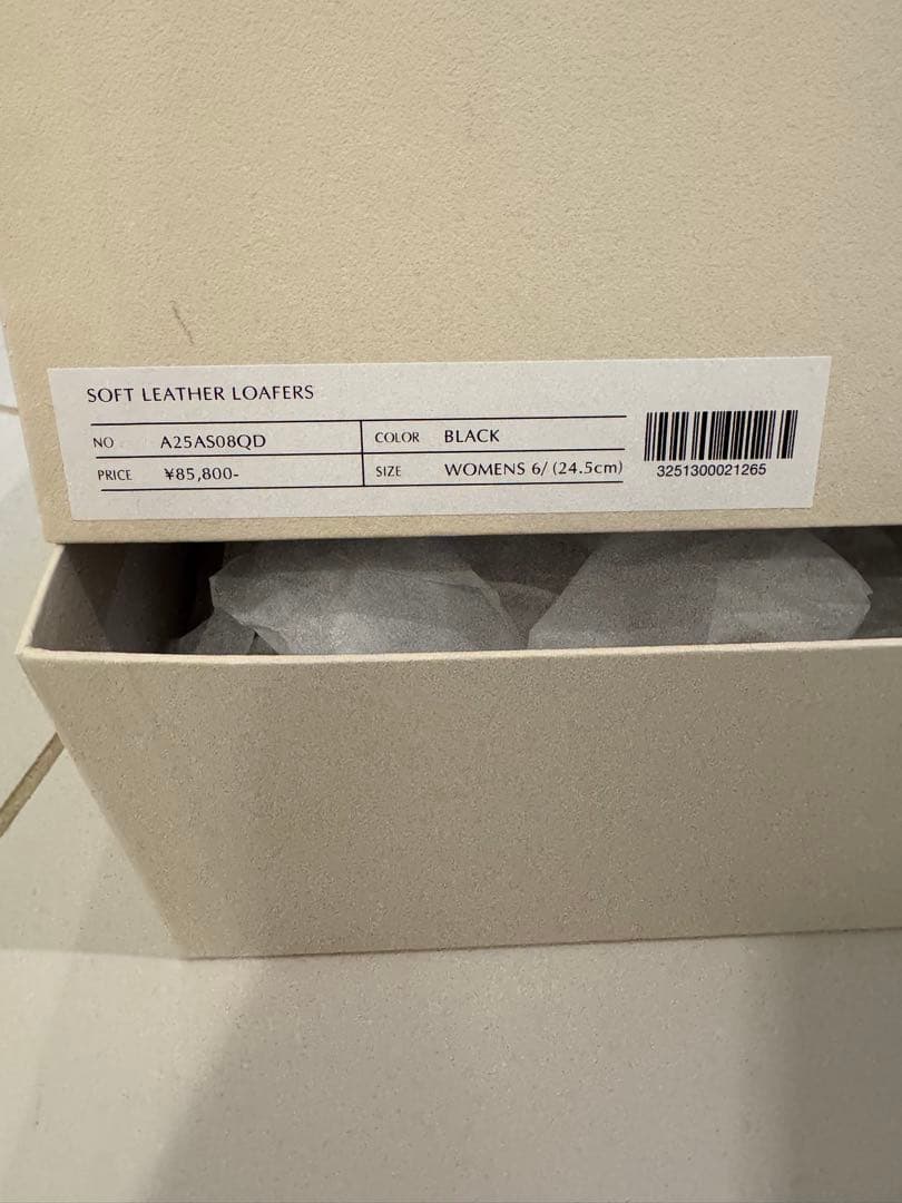 靴 AURALEE SOFT LEATHER LOAFERS