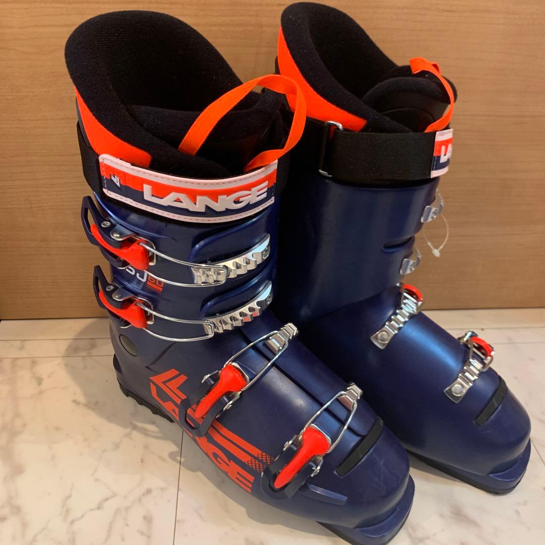LANGE スキー ブーツ ネイビー/オレンジ　25.5センチ
