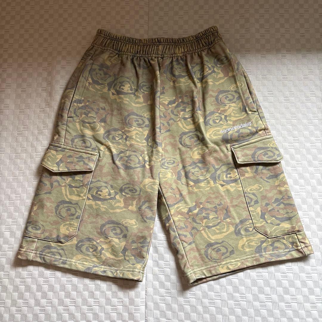 最終値下げ soonerorlater カモフラージュ ショートパンツ sol