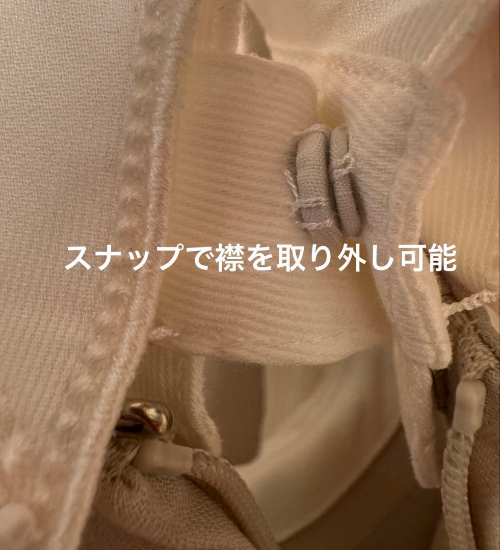 フォクシー白襟ワンピース/サンドベージュ 38クリーニング済み極美品
