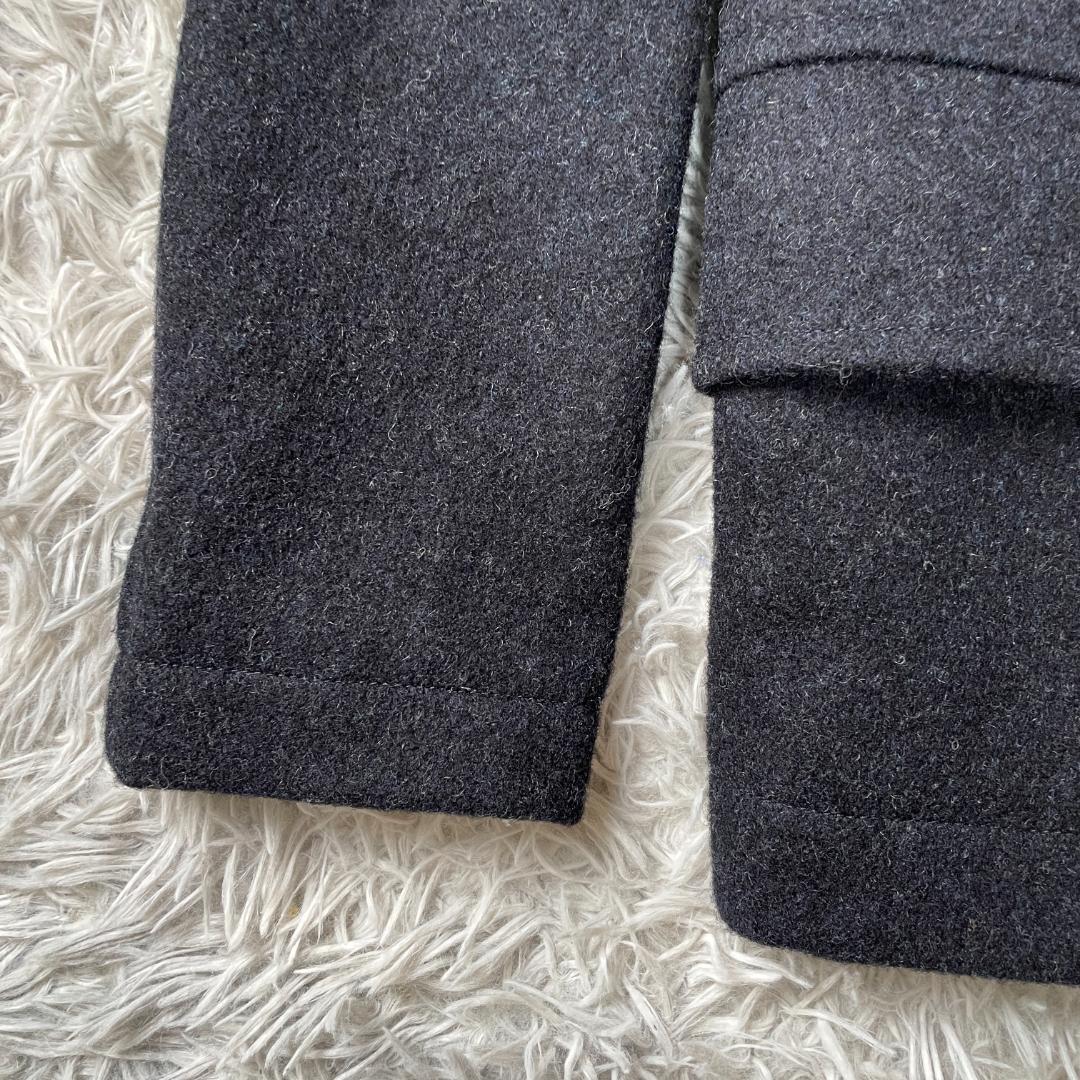 MHL. ウール100% 英国製 Pコート ジャケット ダークグレー レディス1