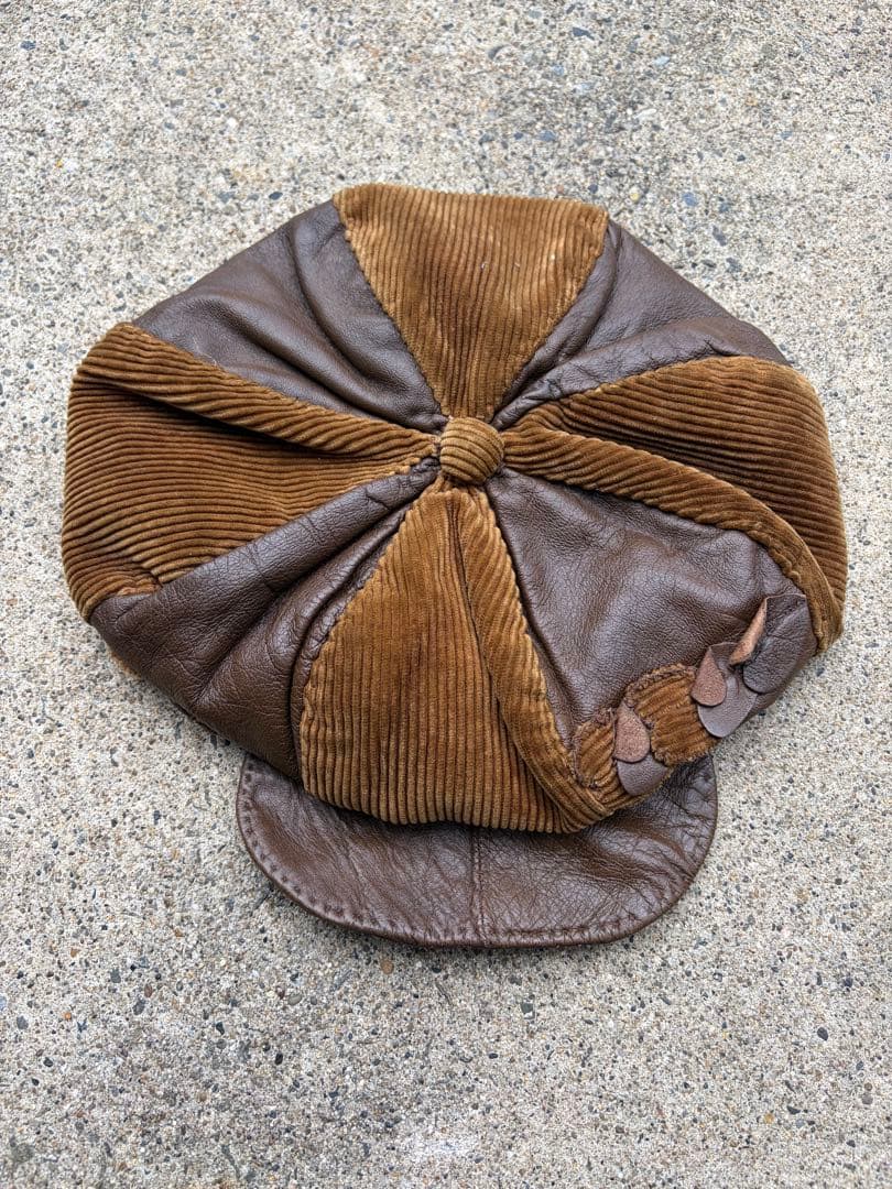 値下げ60s70sパッチワークキャスケットvintage古着ジャンティーク