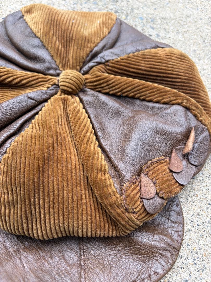 値下げ60s70sパッチワークキャスケットvintage古着ジャンティーク