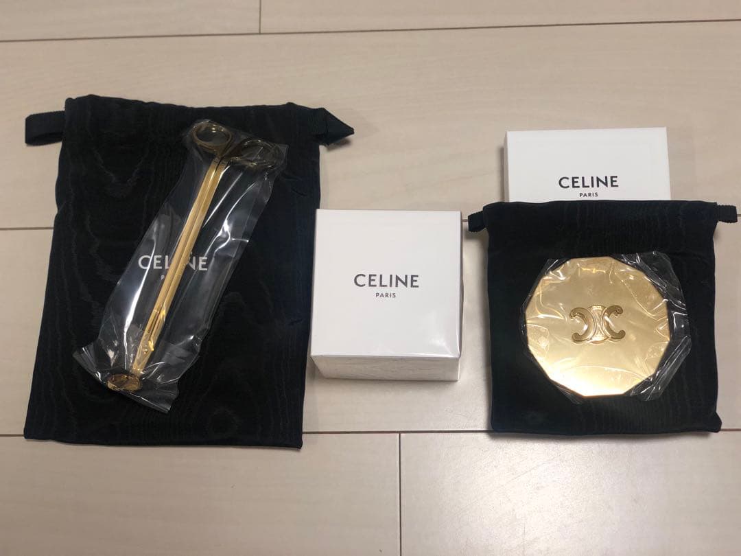 セリーヌ CELINE キャンドル トリオンフ リッド / スチール