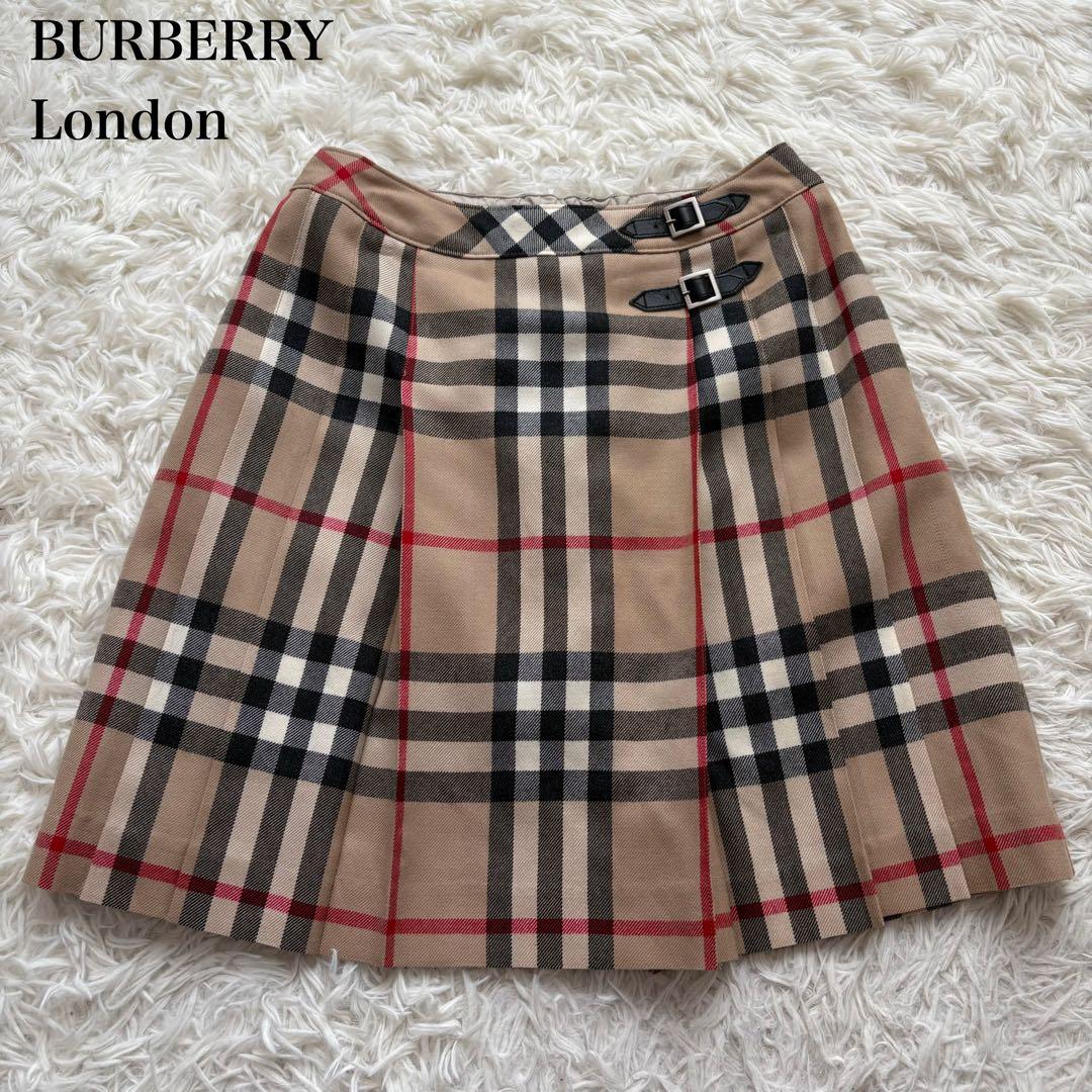 美品 バーバリー ノバチェック柄 スカート 160 Burberry