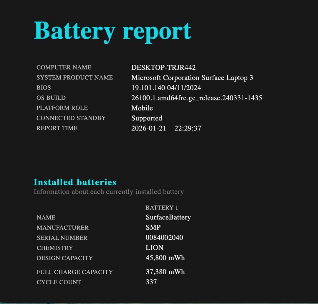 第10世代、Surface Laptop 3, 8GB, 256GB NVMe