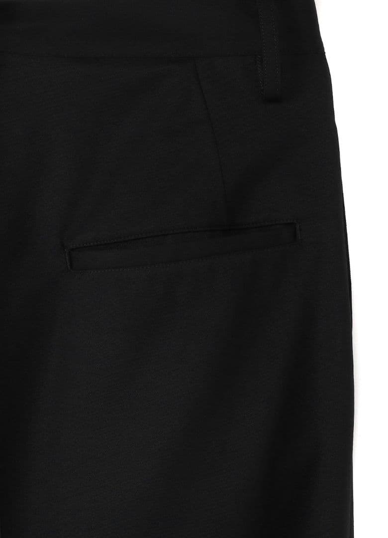 美品 リミフゥ 定番Wギャバサルエルパンツ S ウール ブラック