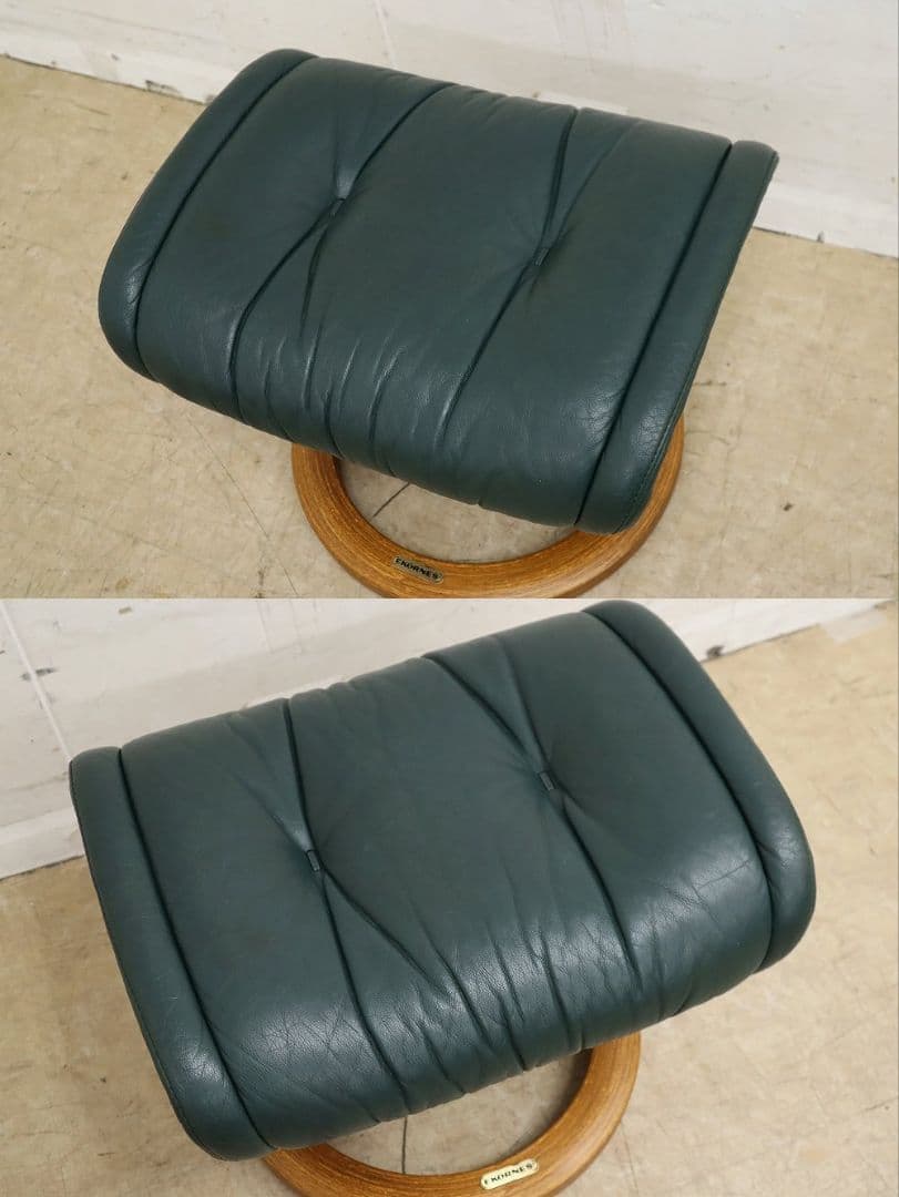 EKORNES エコーネス【プリンス】リクライニングチェア＆オットマン・本革