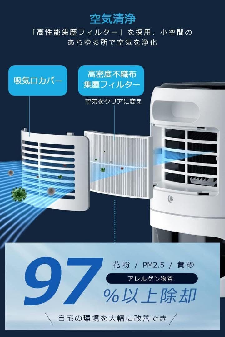 除湿機 小型 ペルチェ式 上下分離式水タンク マイナスイオン機能付き 7色