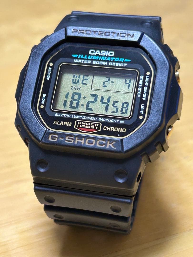 casio G-SHOCK ジーショックDW-5600E 良好　美品　ゴールド