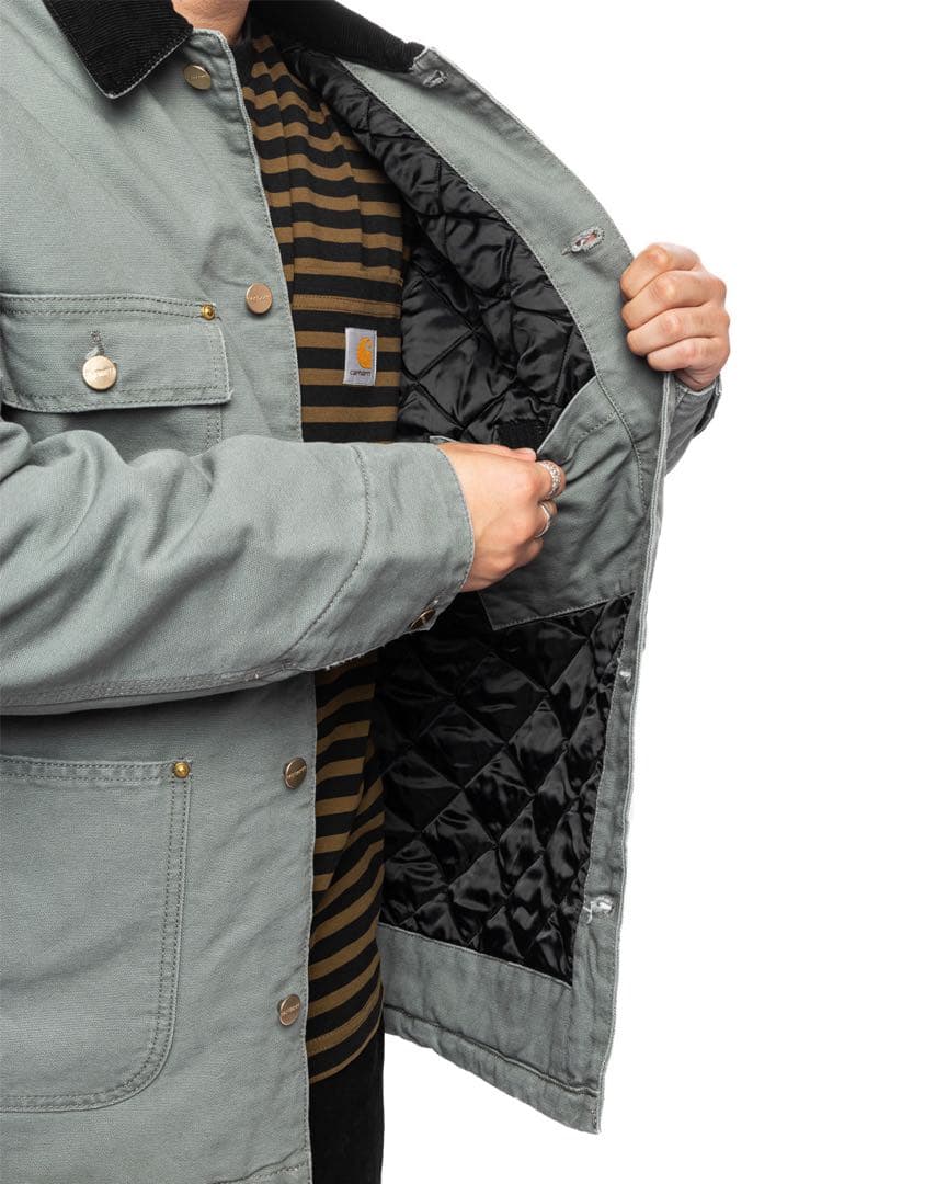 ksk様Carhartt コートジャケット グリーン smoke green S