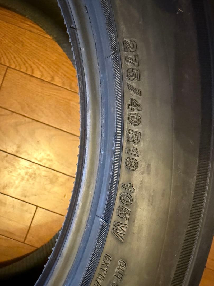 【しーま】ほぼ新品　アドバン ネオバAD09 275/40R19 2本
