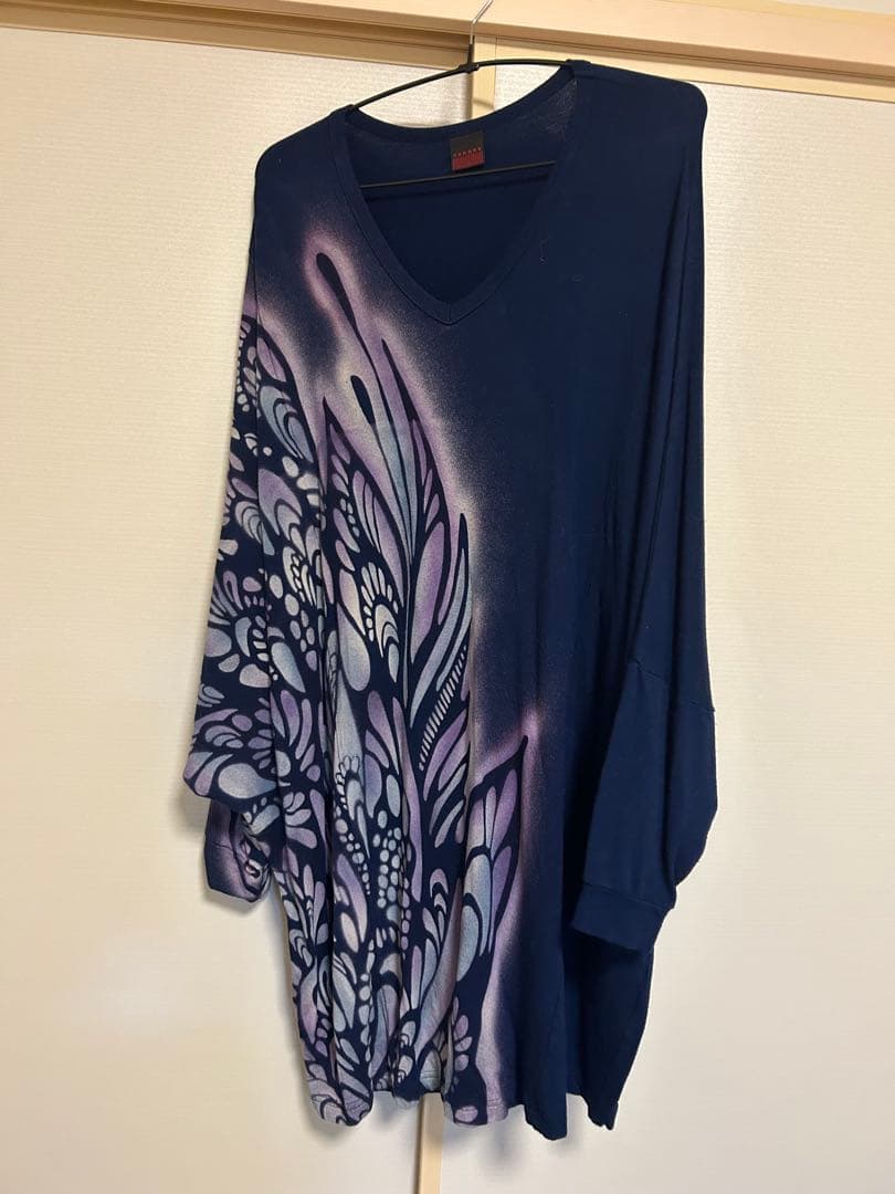 ヨーカン⭐︎pokke柄Vネックチュニック yokang