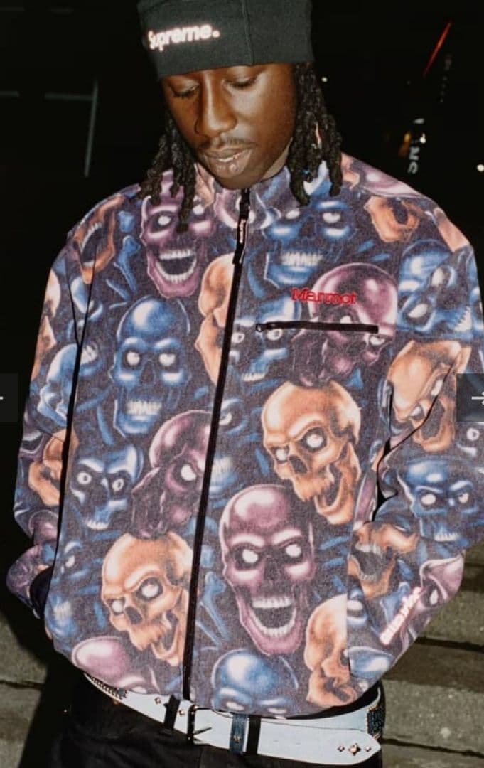 Supreme Marmot ベースレイヤービーニー ブラック