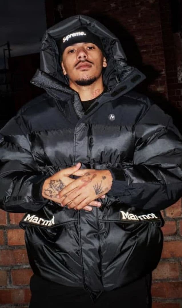 Supreme Marmot ベースレイヤービーニー ブラック