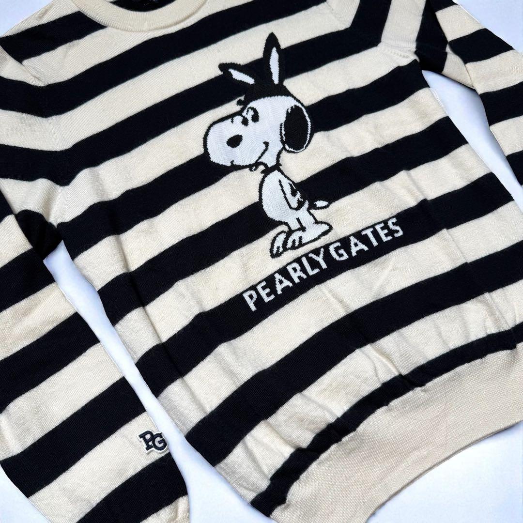 極美品　PEARLY GATES スヌーピー セーター サイズ4 PEANUTS