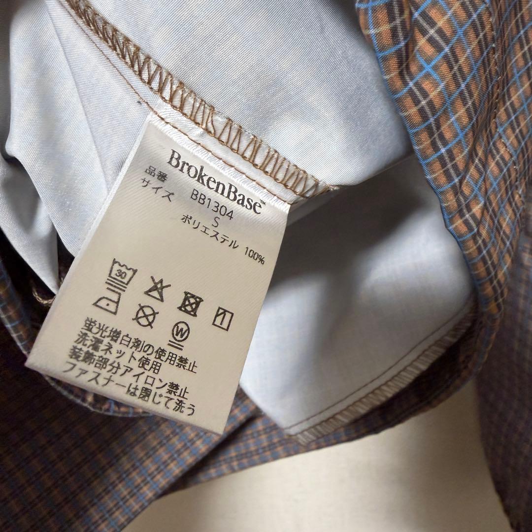 ＊BROKEN BASE ナイロンテックアノラック　ブラウン　S size