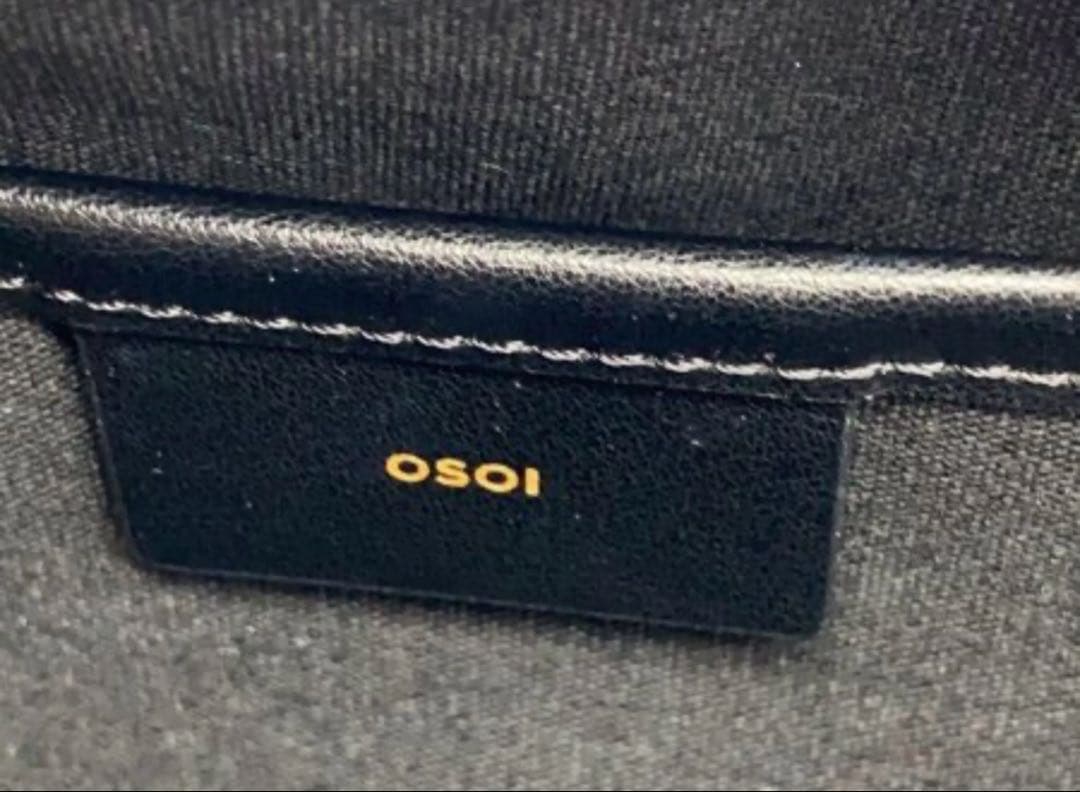 【美品】OSOI MINI BROT ショルダーバッグ　黒　ゴールド金具　韓国