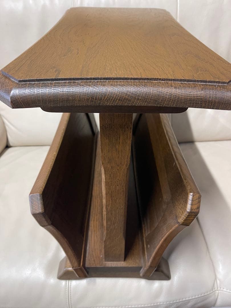 木製二段マガジンラック