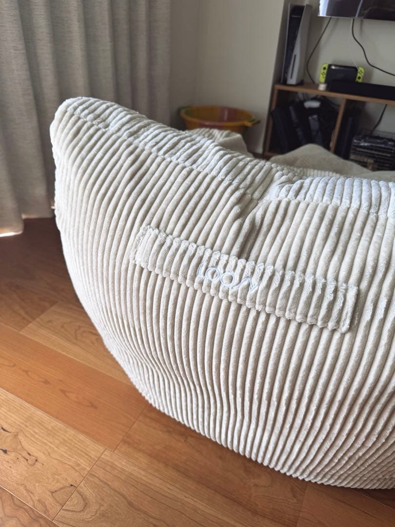 loosy　ビーズソファ　オットマン　beige