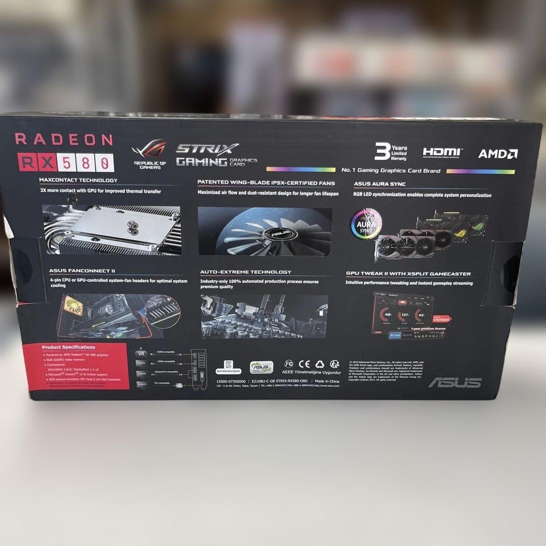 グラフィックボード・グラボ・ビデオカード ASUS ROG STRIX Radeon RX 580
