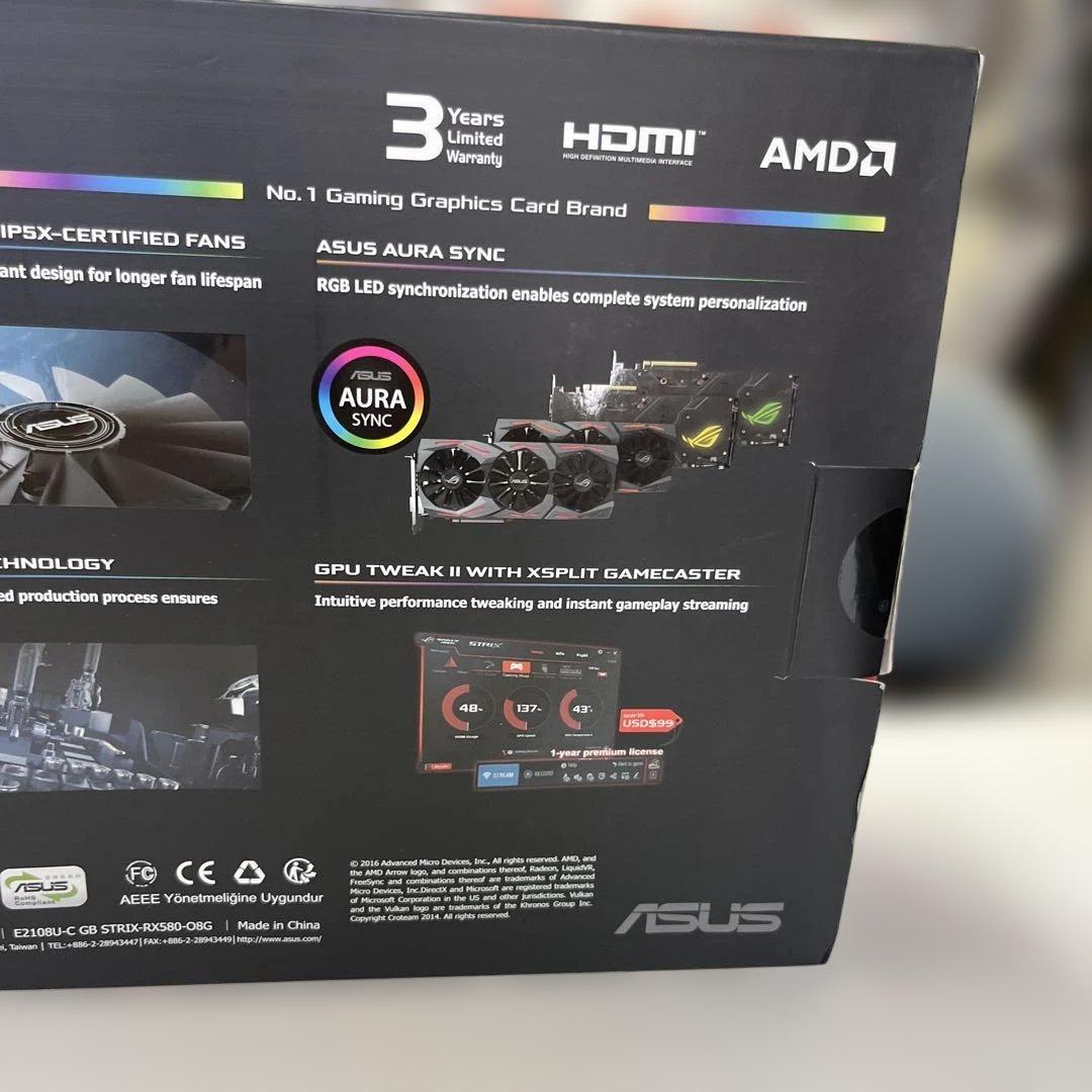 グラフィックボード・グラボ・ビデオカード ASUS ROG STRIX Radeon RX 580