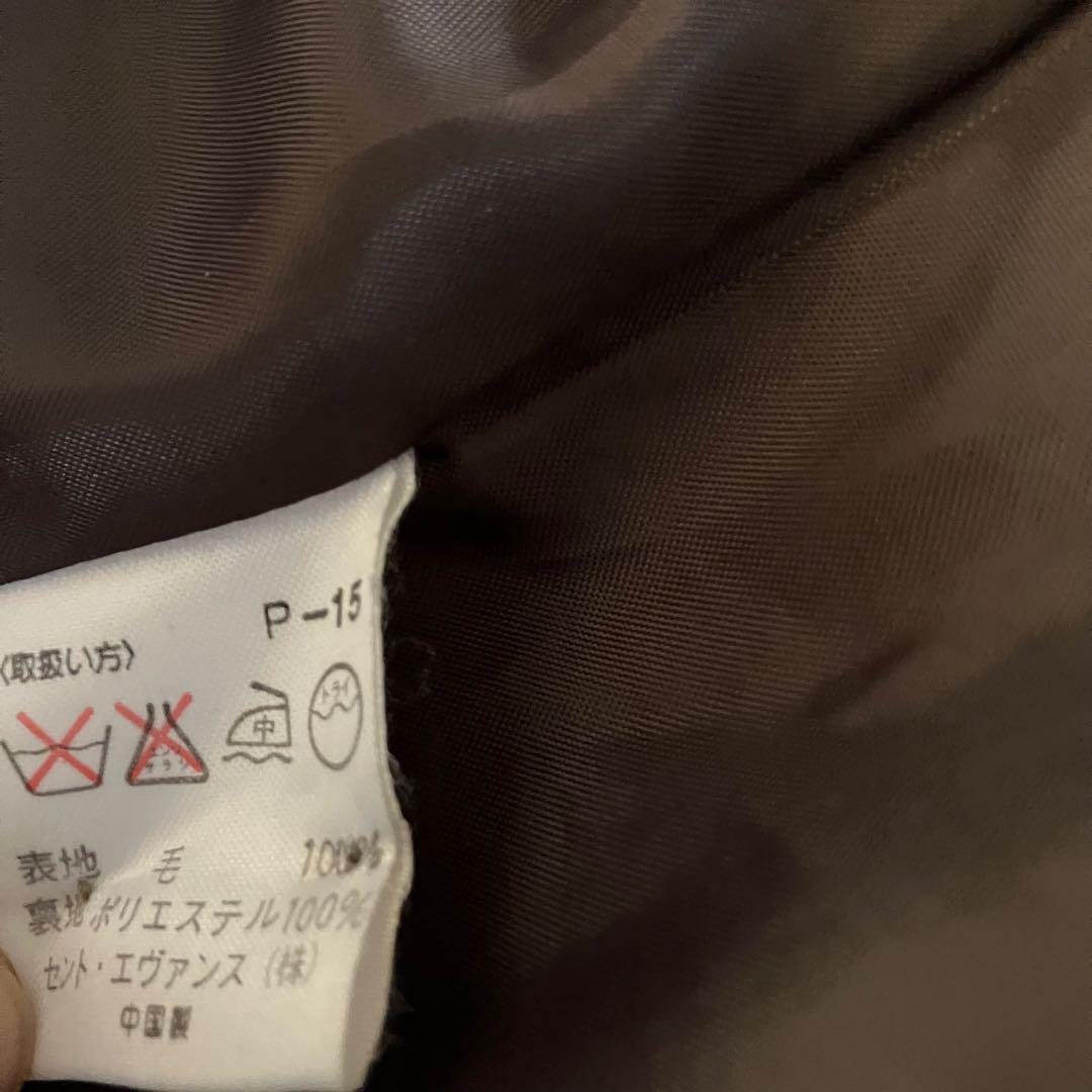 Harris Tweed 厚手ヘリンボーンツイードテーラードジャケット　クルミ釦