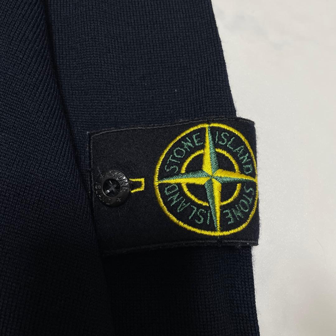 STONE  ウール　クルーネック　セーター　ネイビー　Lサイズ