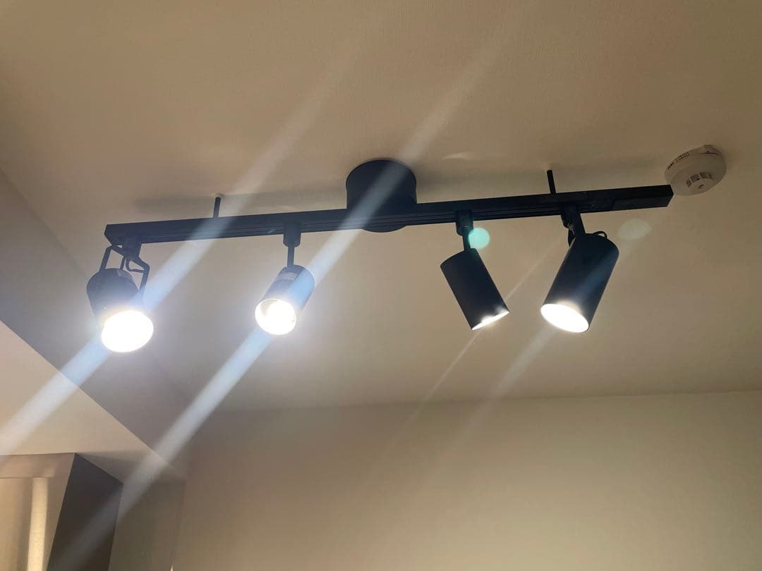 無印良品　システムライト本体+スポットライト4個セット