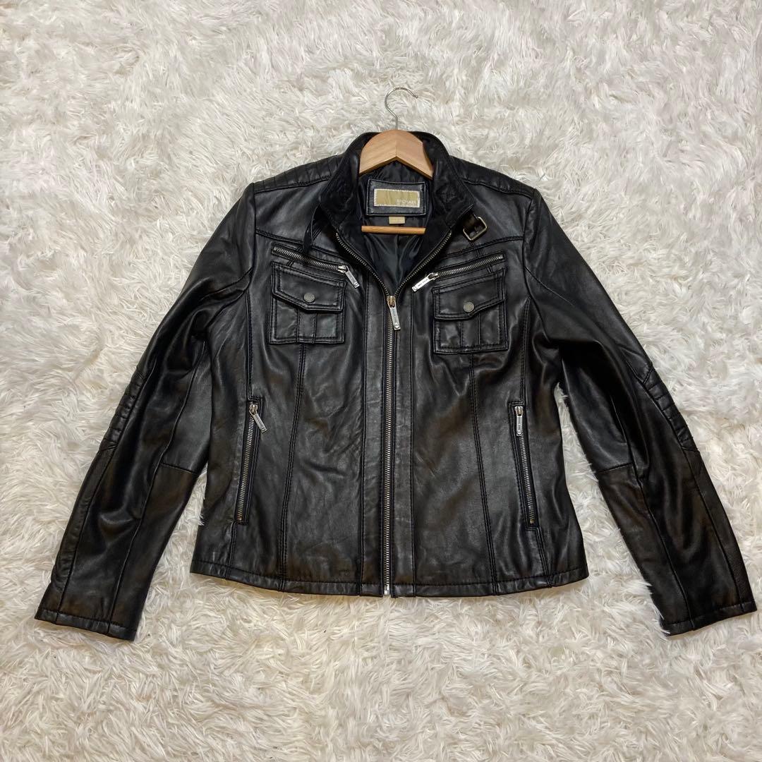 MICHAEL KORS シングルライダース レザージャケット　L