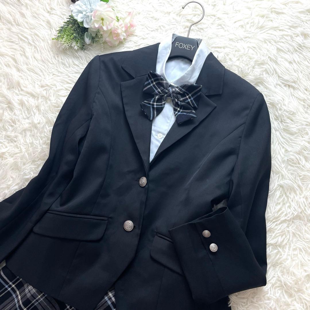 清楚✨ポンポネット フォーマル セット 160 制服 お受験 卒業式 水色