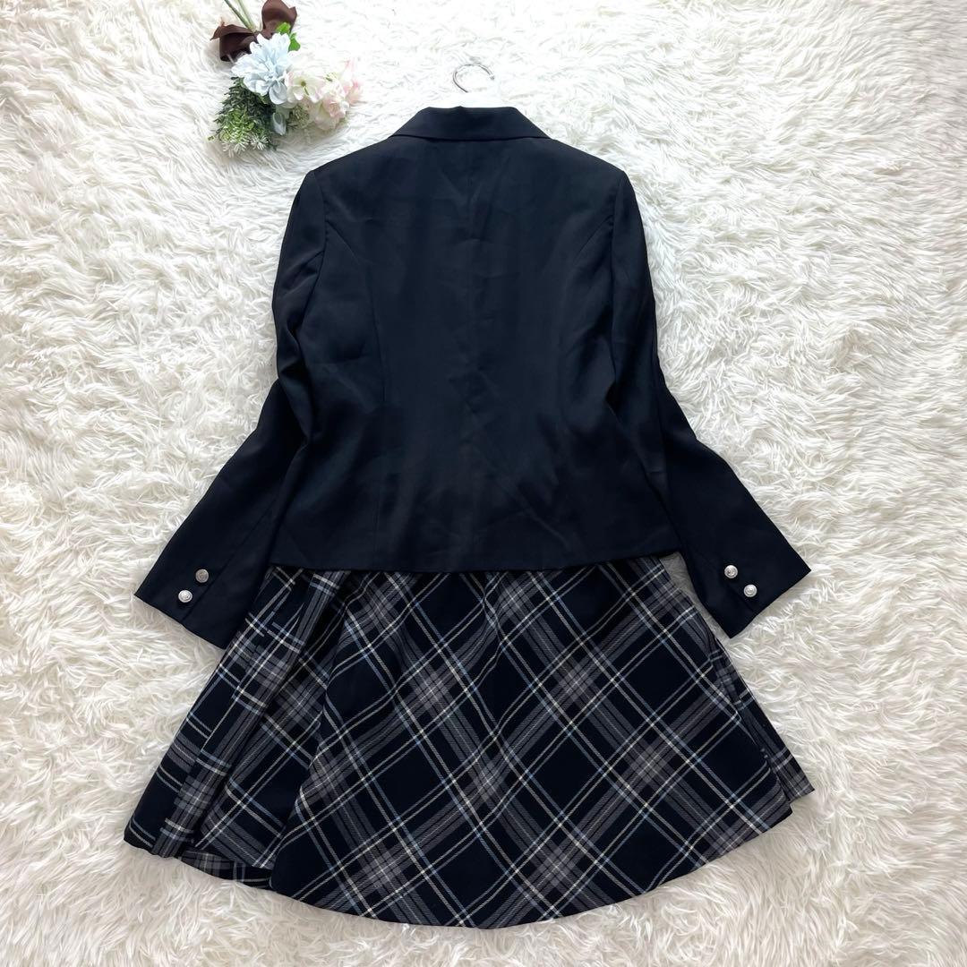 清楚✨ポンポネット フォーマル セット 160 制服 お受験 卒業式 水色