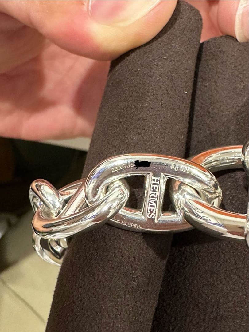 【新品未使用】TGM12エルメス　シェーヌダンクルブレスレット