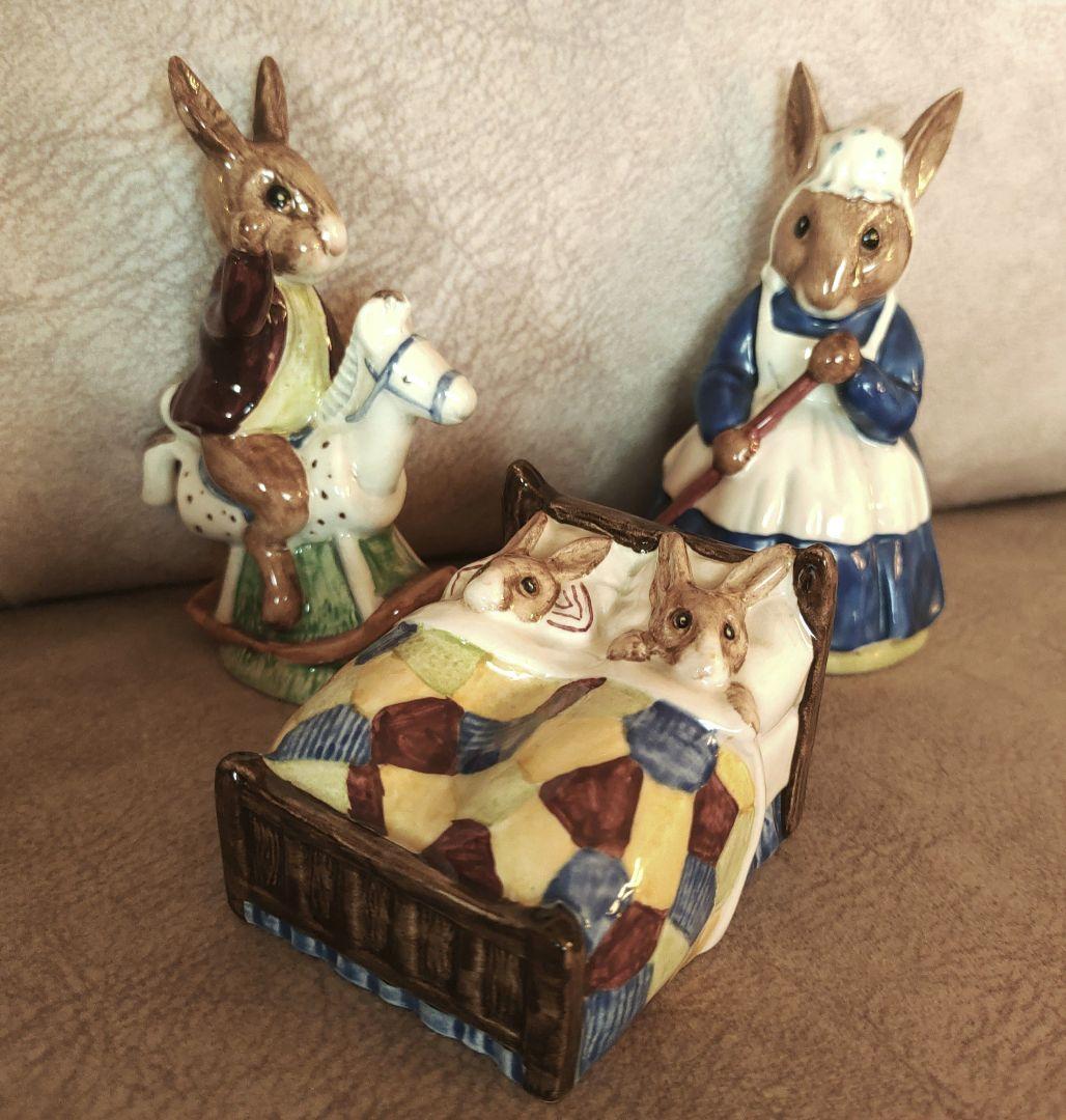 ロイヤルドルトン バニキンズ フィギュリン 陶器 うさぎ