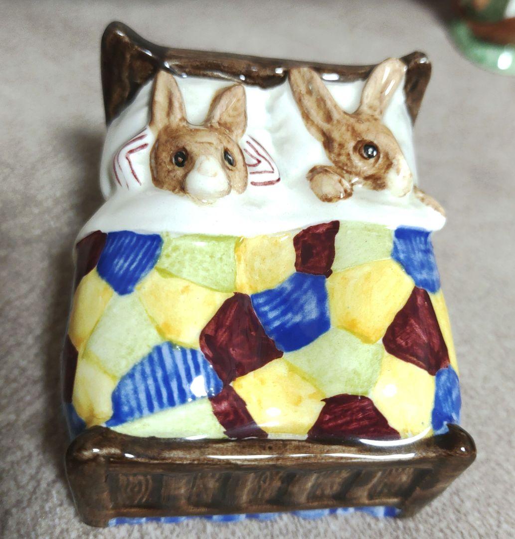 ロイヤルドルトン バニキンズ フィギュリン 陶器 うさぎ