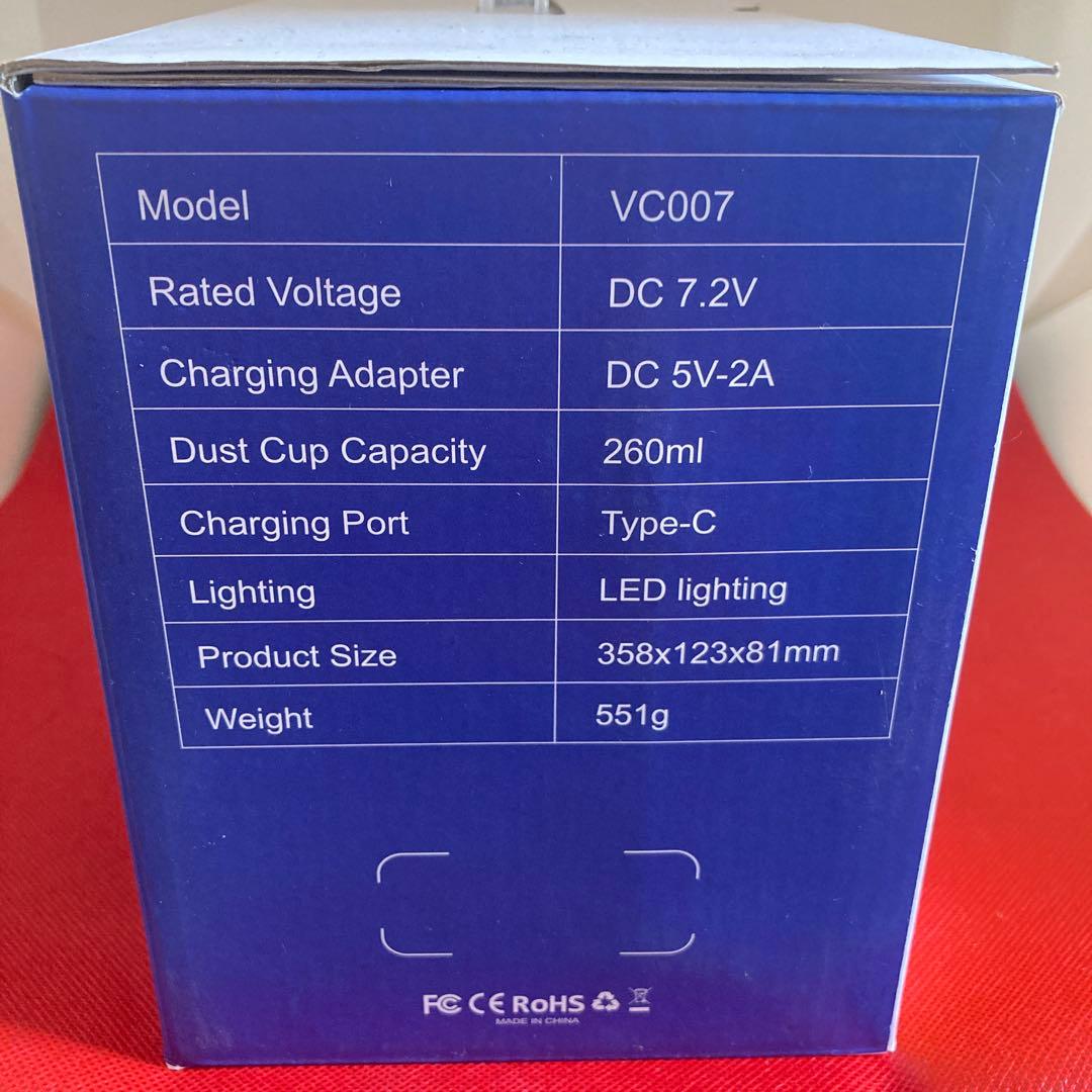 新品　VC007 ワイヤレス掃除機 吸引・吹き飛ばし機能