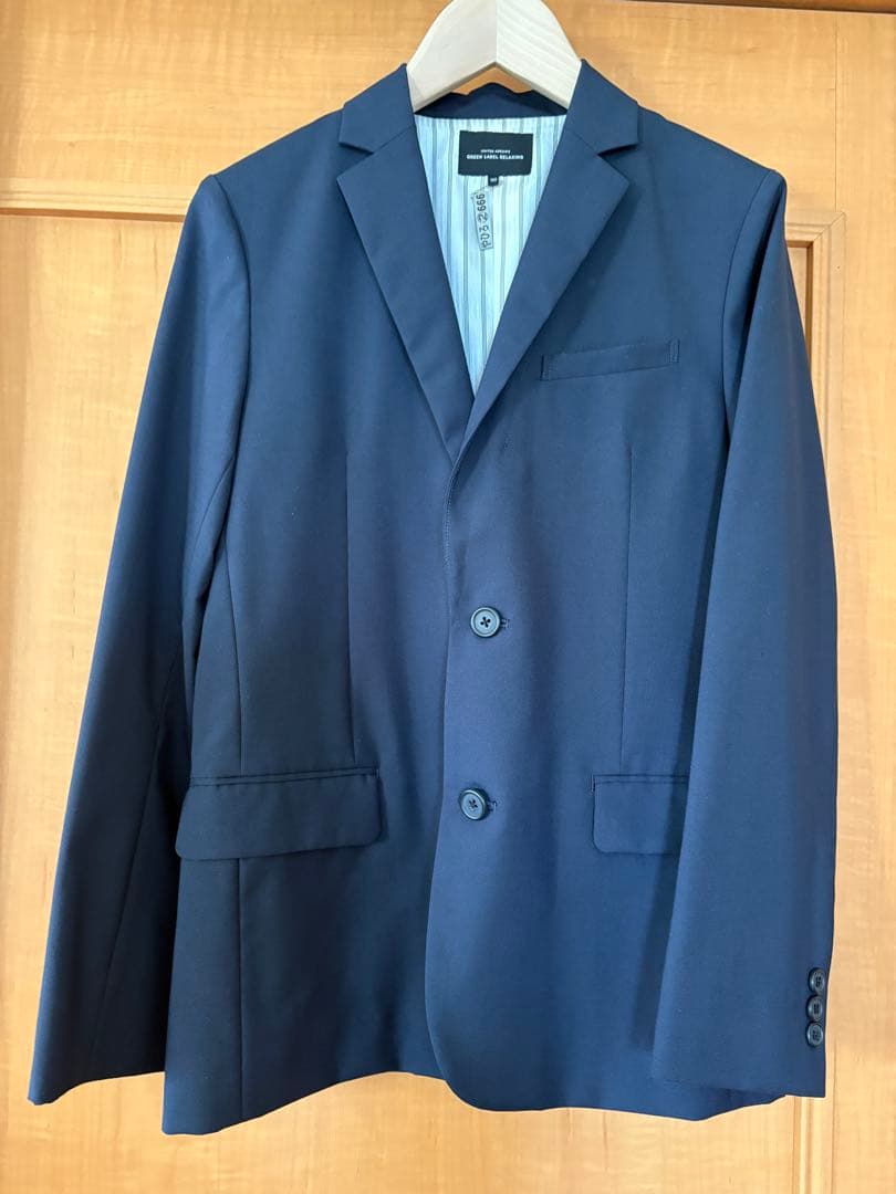 グリーンレーベルリラクシングキッズフォーマルスーツネイビー160卒業式ネクタイ