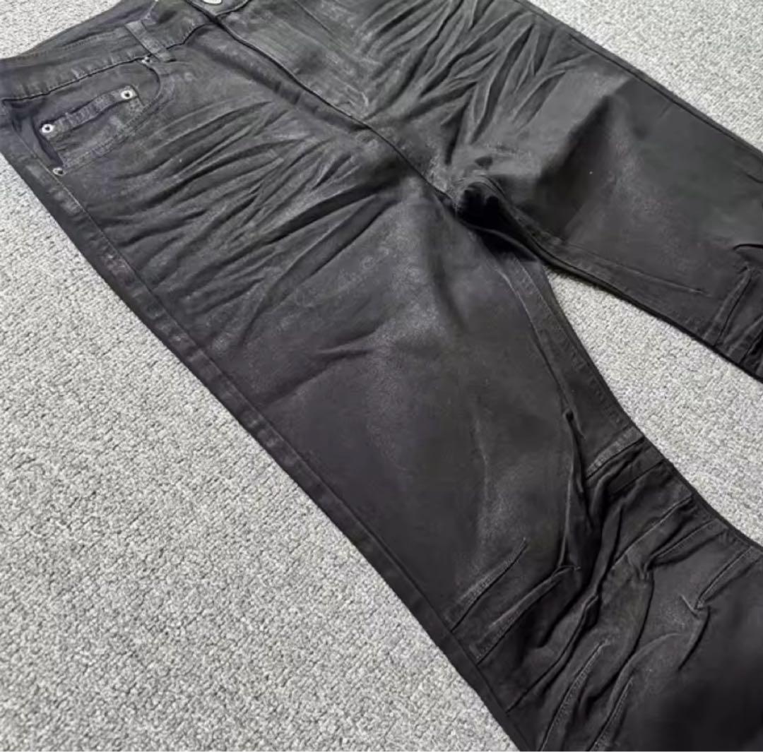Waxed denim archive grunge edgy goth Lサイ