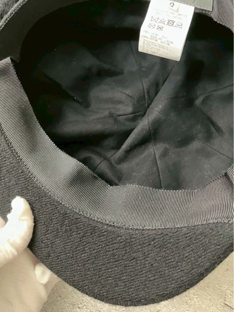 羊　ヨウジヤマモトプールオム 　クラシックウールキャスケット　キャップ