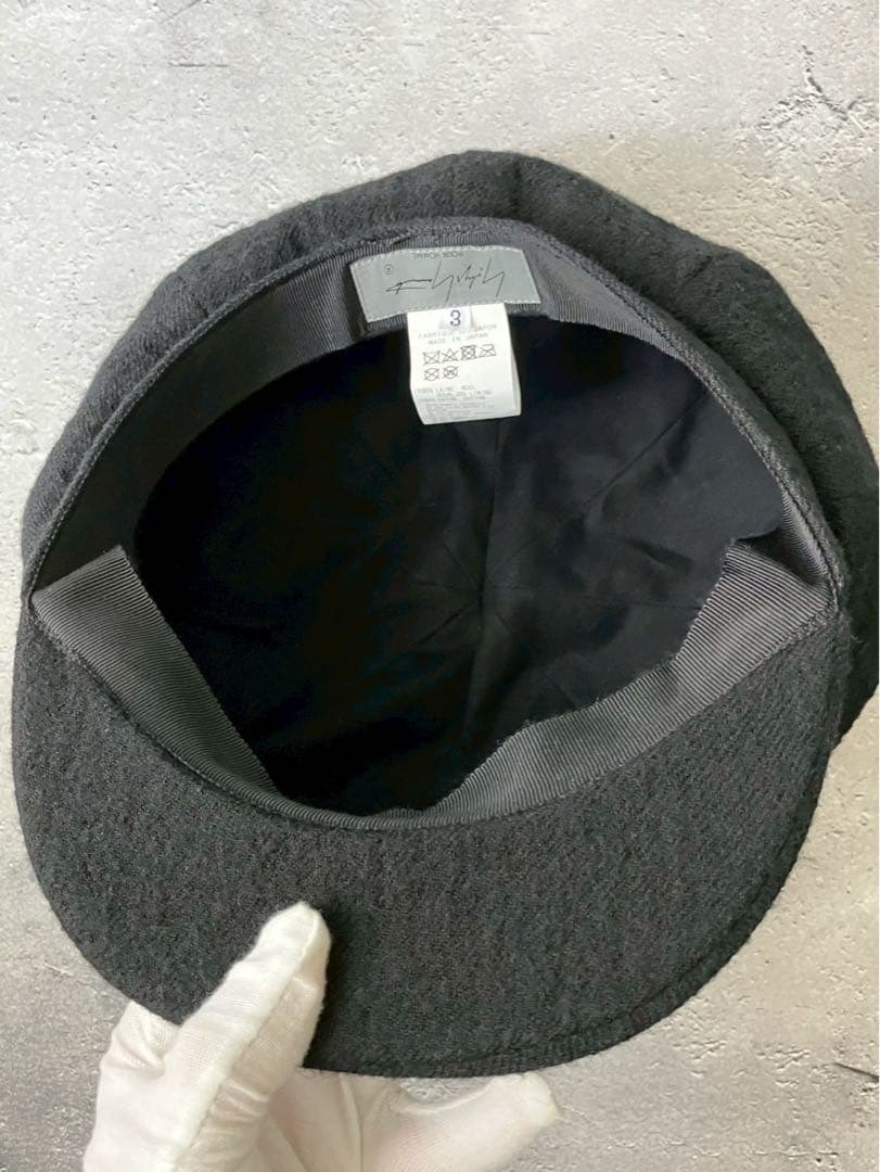 羊　ヨウジヤマモトプールオム 　クラシックウールキャスケット　キャップ