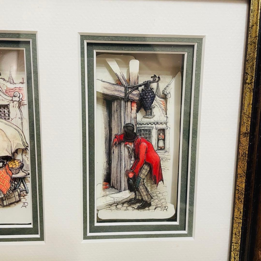 アンティーク シャドウボックス アントン ピック　８点セット