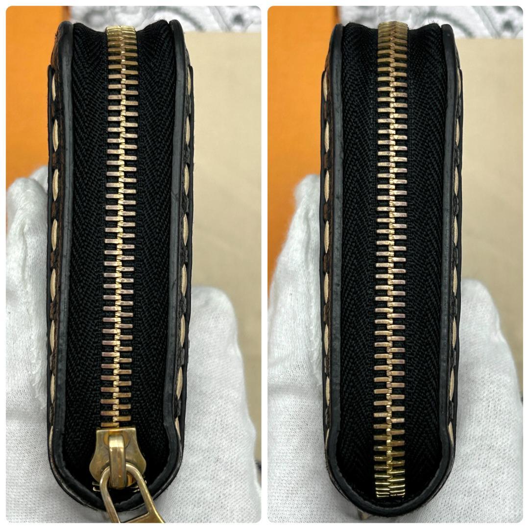 ★美品★　ルイヴィトン　アンプラント　ステッチ　ジッピーウォレット　長財布