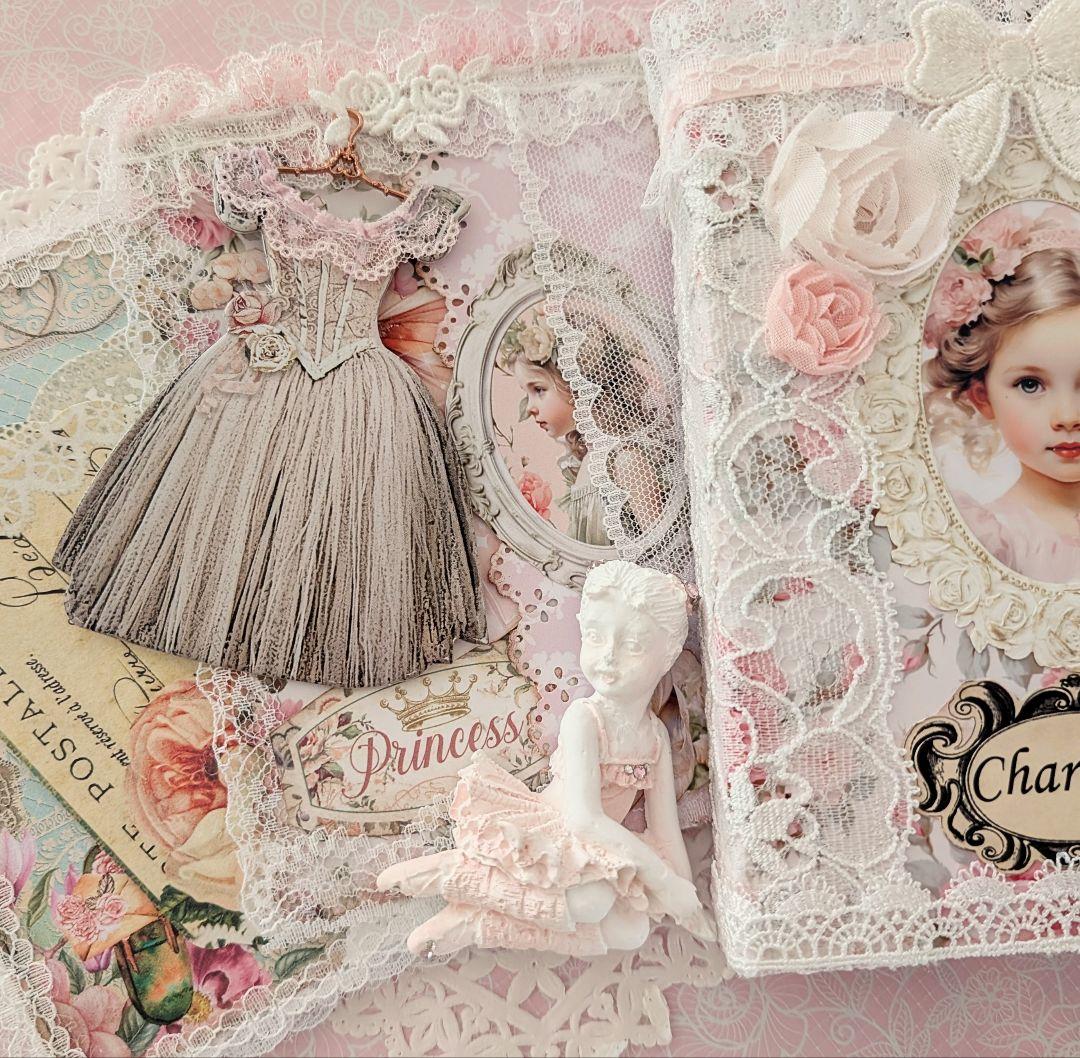 薔薇とレースのロマンチックスィートジャンクジャーナル*Charming*