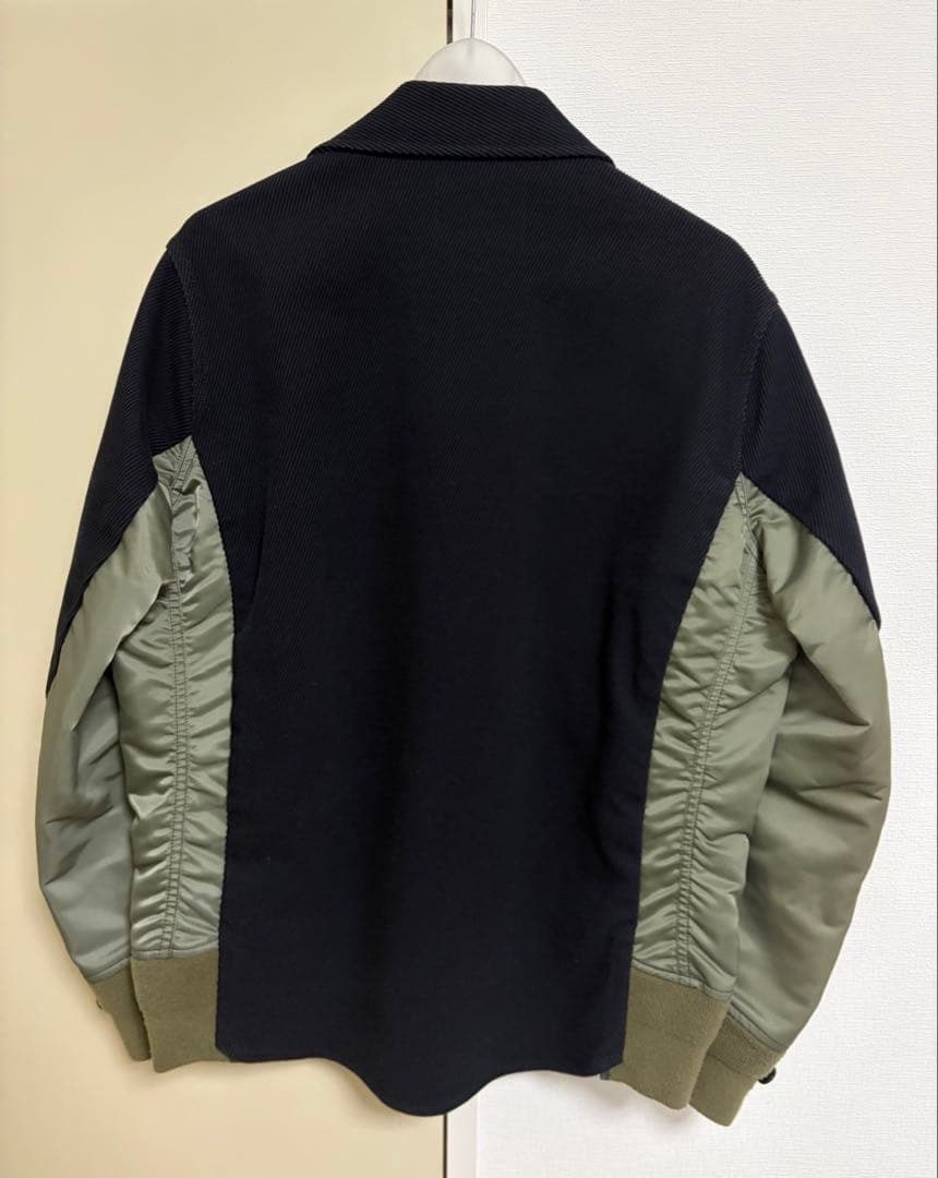sacai サカイ コットンツイル MA-1 ドッキング ブルゾン 1