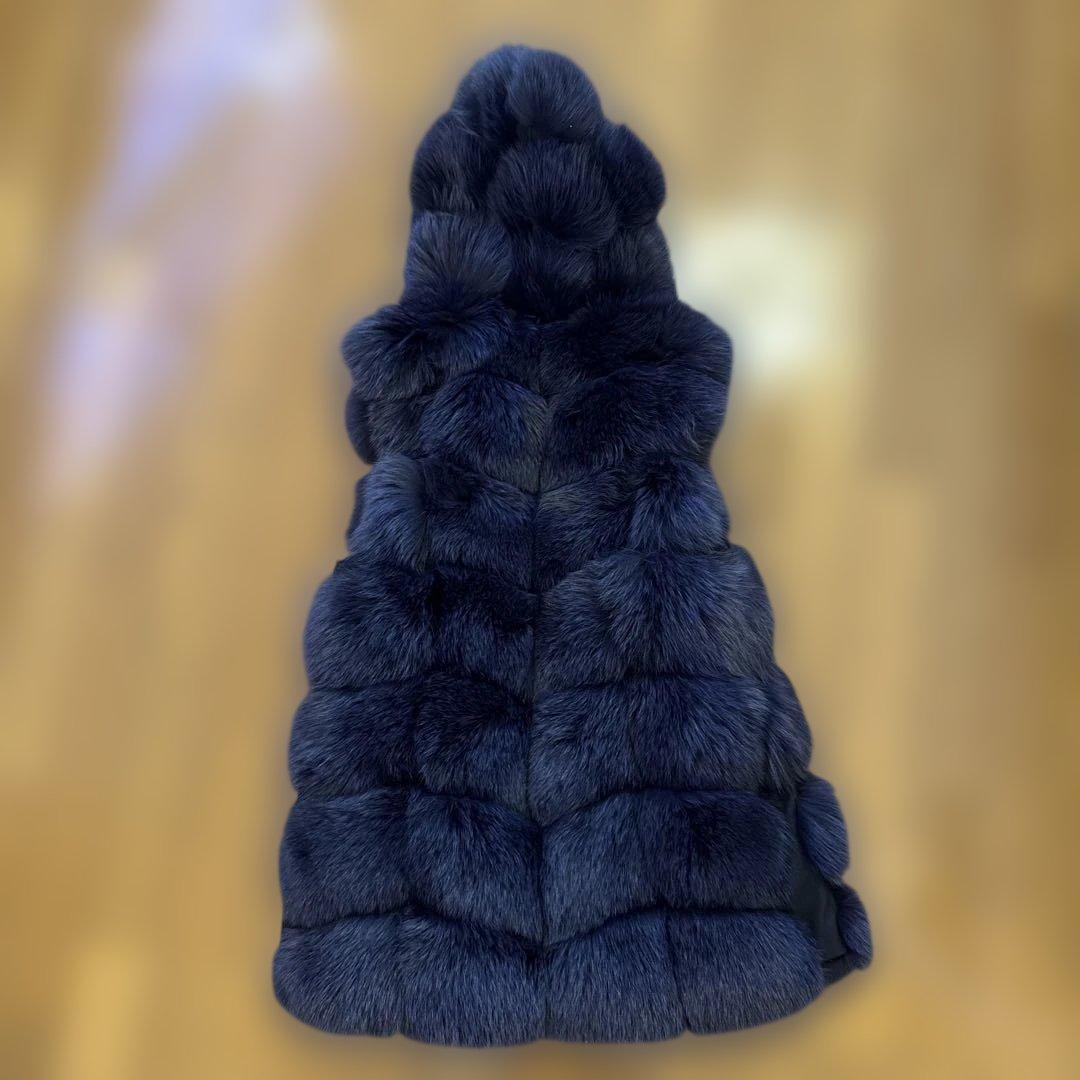 大幅値下げしましたフォックスファー　ジレ　ベスト　リアルフォックス　ファーベスト