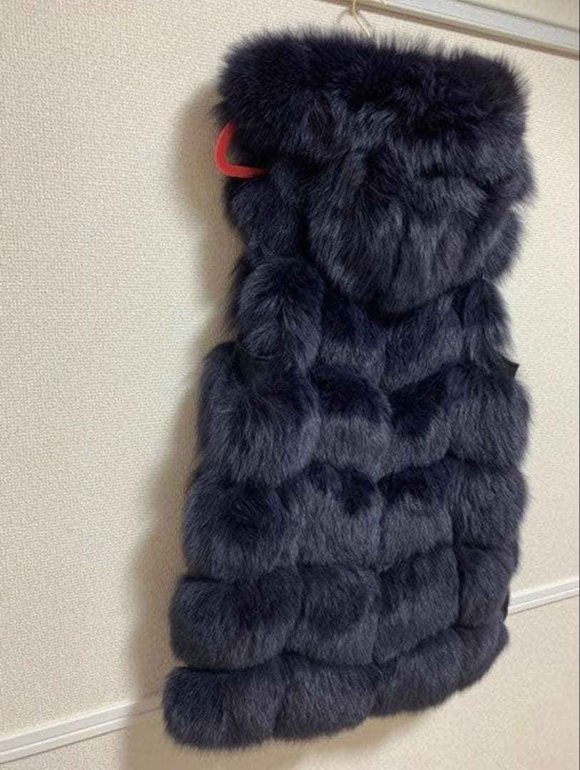 大幅値下げしましたフォックスファー　ジレ　ベスト　リアルフォックス　ファーベスト