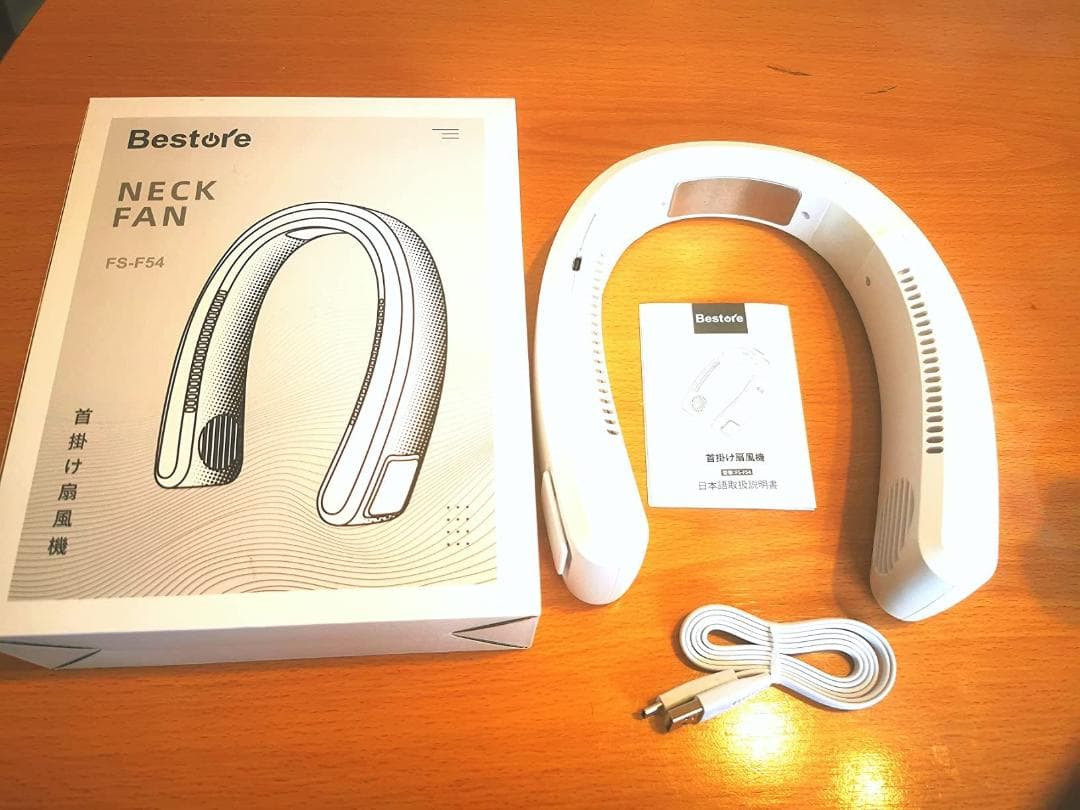 携帯扇風機 ネッククーラー 冷却ブレート付き 首掛け