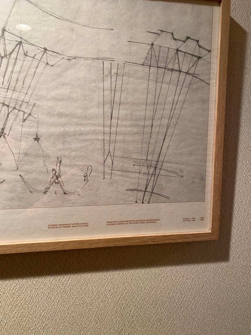 アルヴァ・アアルト　Alvar Aalto スケッチポスター