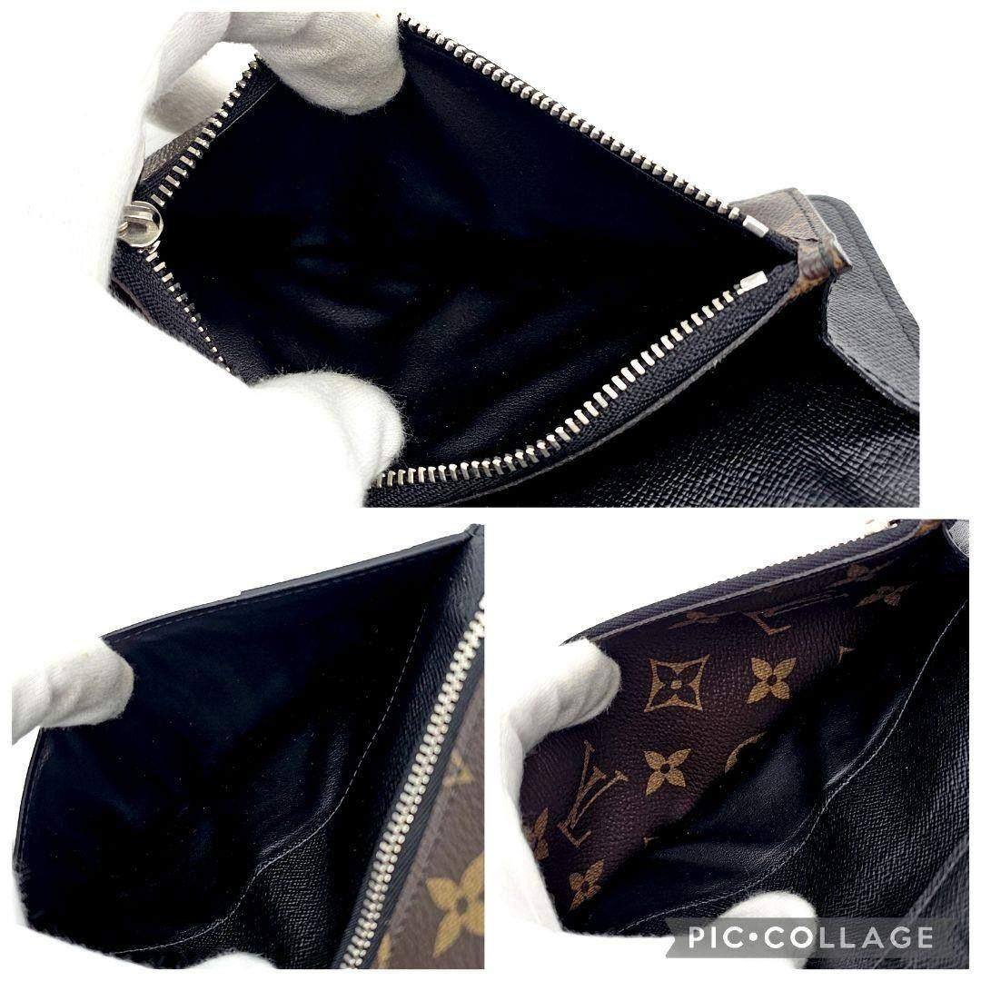 ルイヴィトン　ポルトフォイユ　タノン　マカサー　二つ折り財布　A458