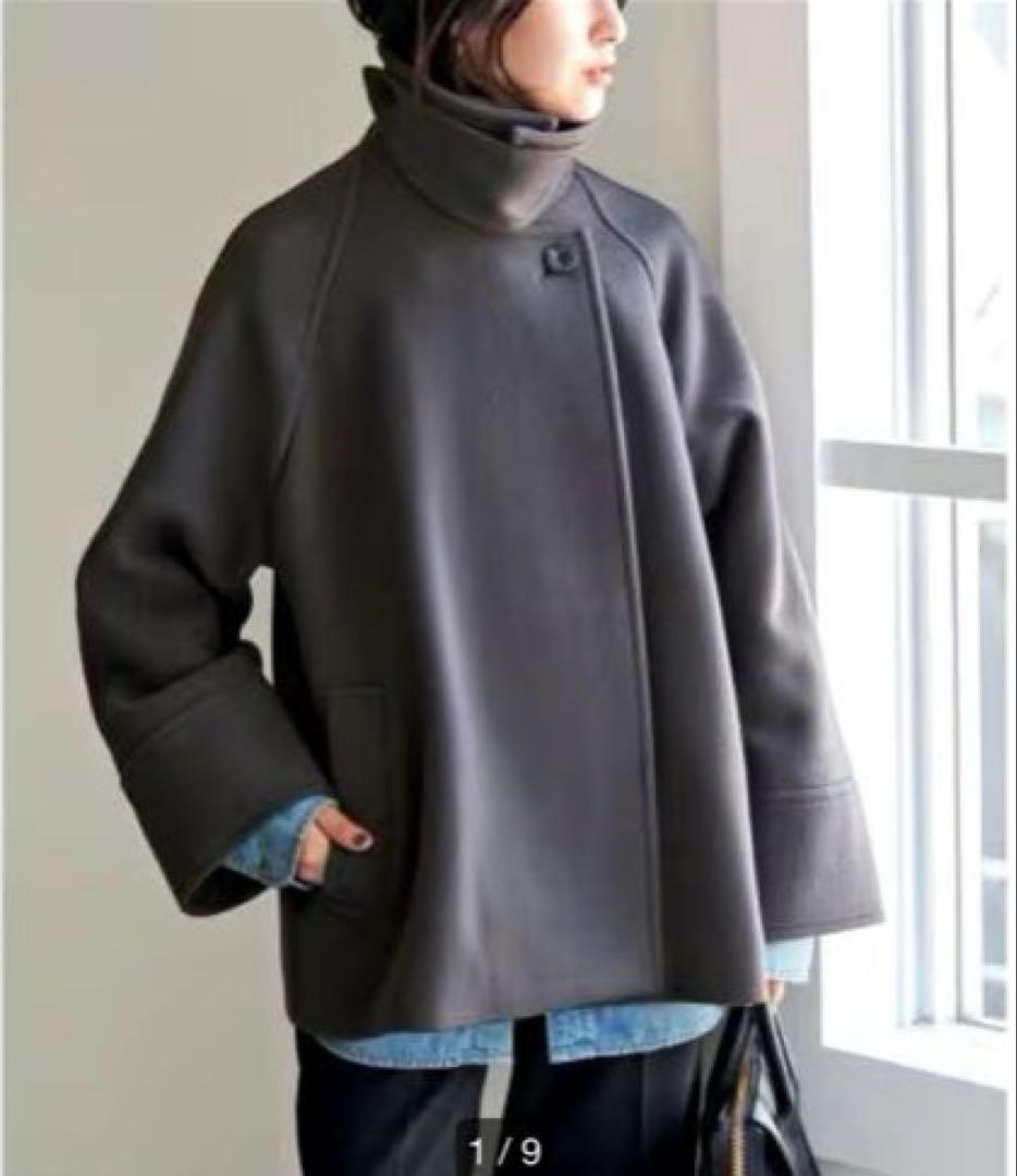 Spick and Span W/Nyモッサステンカラーショートコート